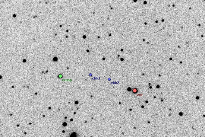 Chart - V0700 Cyg, JD 2456159.30780