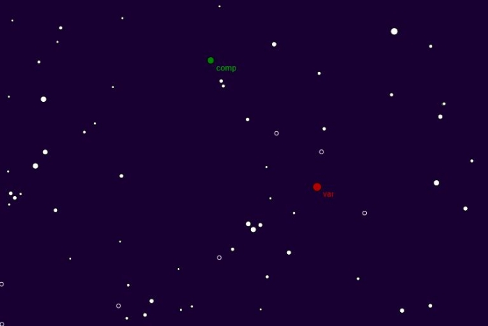 Graphique - V0527 And, JD 2456596.36088