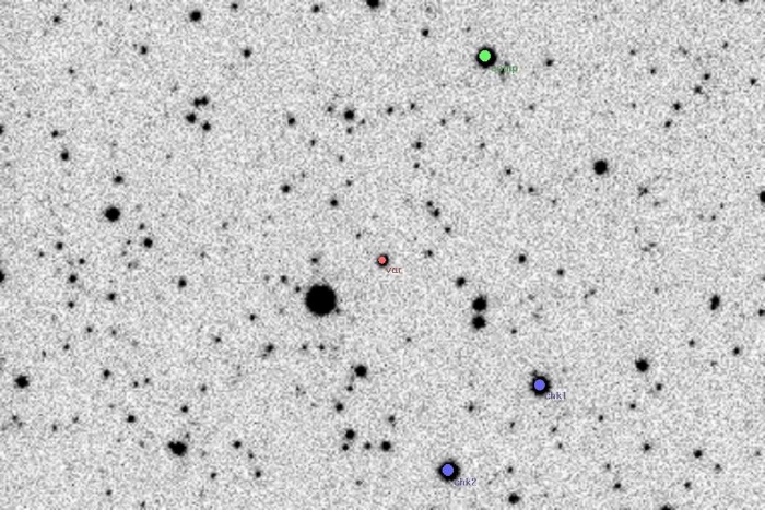 Graphique - AF Gem, JD 2454172.28609