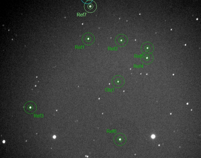 Graphique - NX Dra, JD 2459329.33877