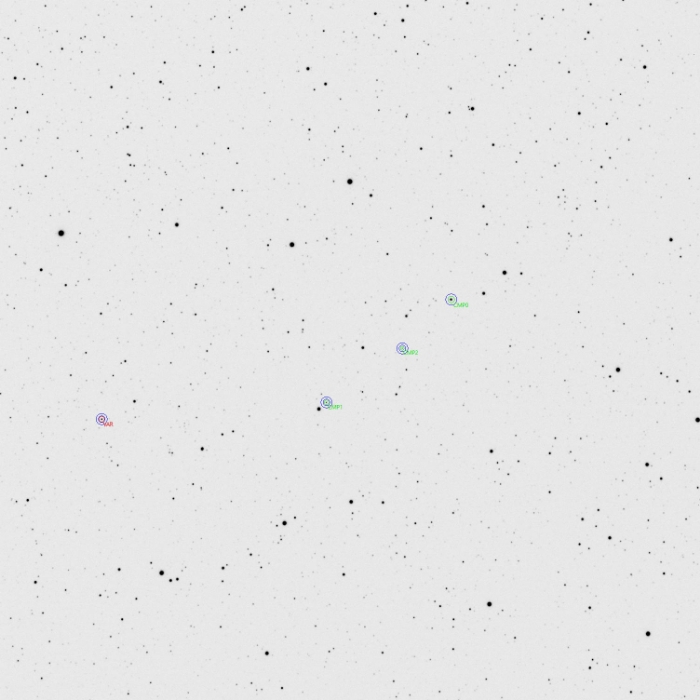 Graphique - NSVS 6195117, JD 2460914.32410