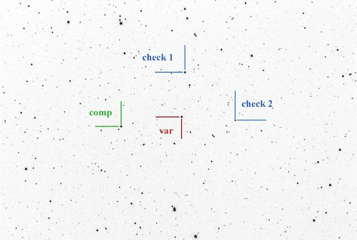 Graphique - V0658 Lyr, JD 2460901.34547