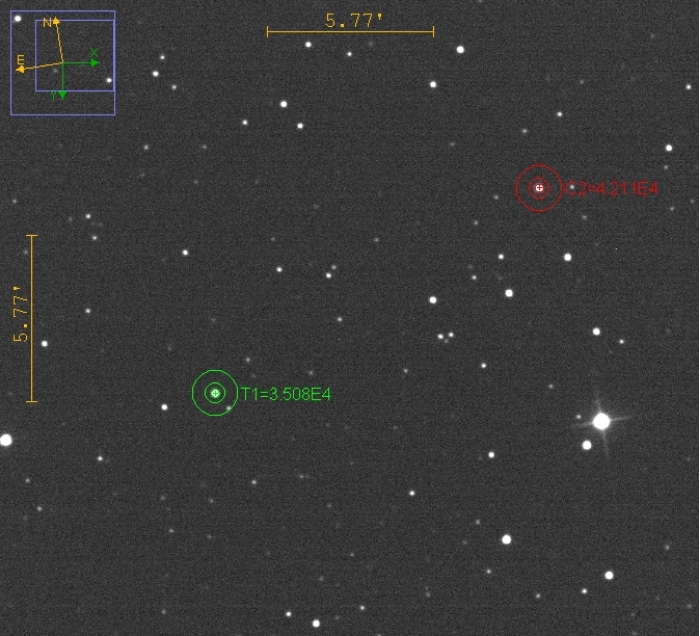 Graphique - TOI-1728, JD 2461060.23719