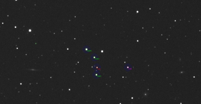 Graphique - V0793 Cen, JD 2461078.33817