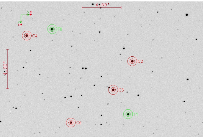 Graphique - TOI-1169, JD 2461061.49073