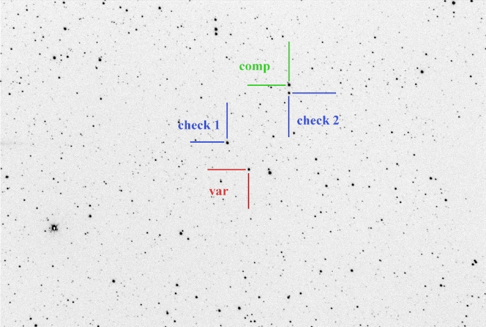 Graphique - V599 Aur, JD 2460731.26453