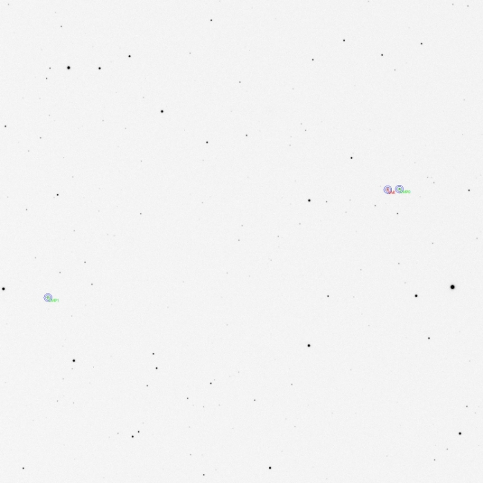 Graphique - V0419 UMa, JD 2461100.27957