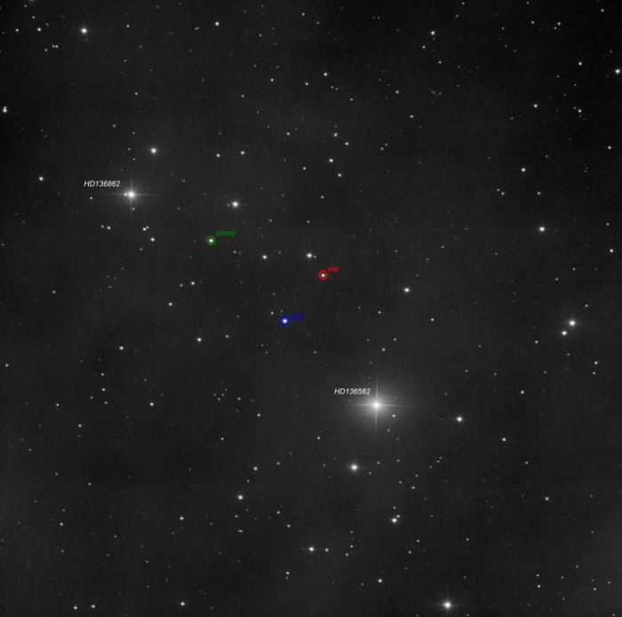 Graphique - PS Boo, JD 2461104.41471