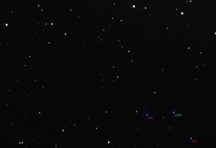 Graphique - V1300 Her, JD 2461133.40365