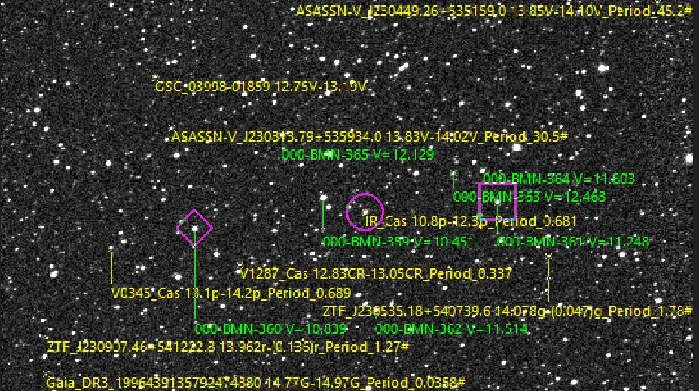Graphique - IR Cas, JD 2461260.51503
