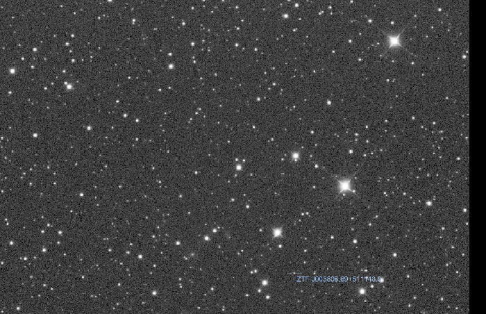 Graphique - ZTF J003806.69+511143.9, JD 2460957.02434