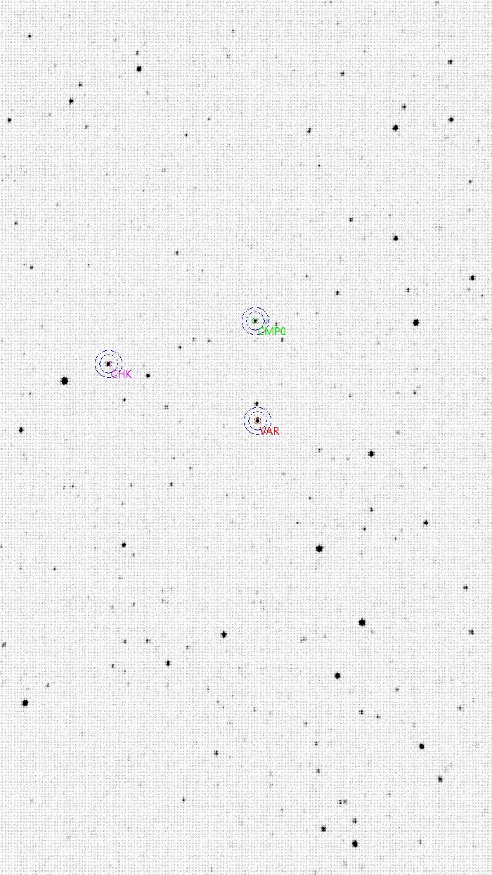 Graphique - V0456 Oph, JD 2461344.20655