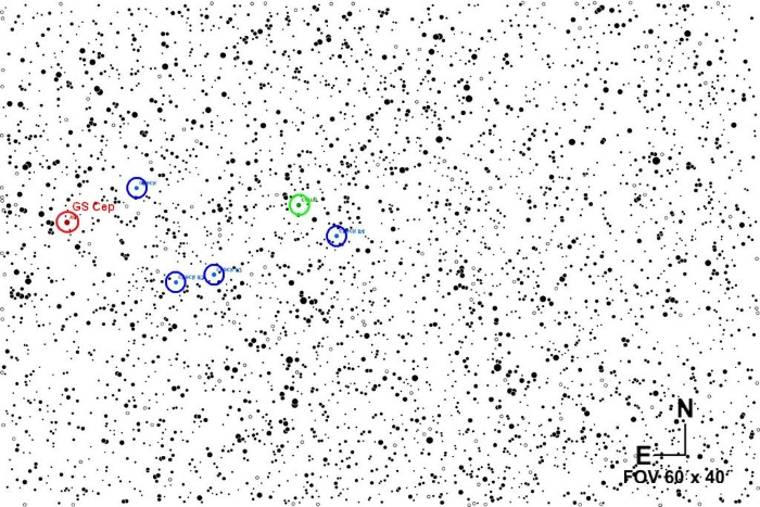 Graphique - GS Cep, JD 2456502.32201