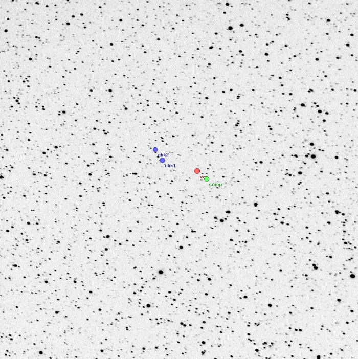 Graphique - DG Lac, JD 2457278.28345