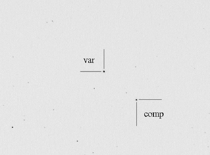 Graphique - YY Eri, JD 2454149.21389