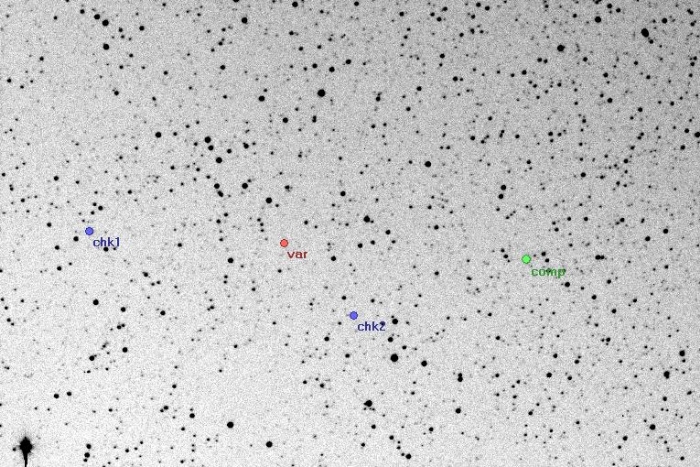 Graphique - EK Cep, JD 2454203.27409