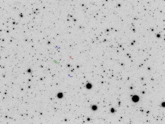 Graphique - V1106 Her, JD 2454971.38823