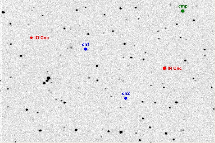 Graphique - IN Cnc, JD 2457105.26058