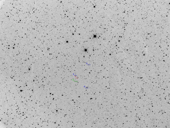 Graphique - V1030 Cas, JD 2457264.36069