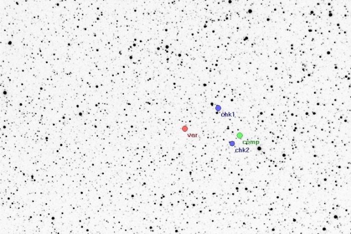 Graphique - DG Lac, JD 2457278.26043