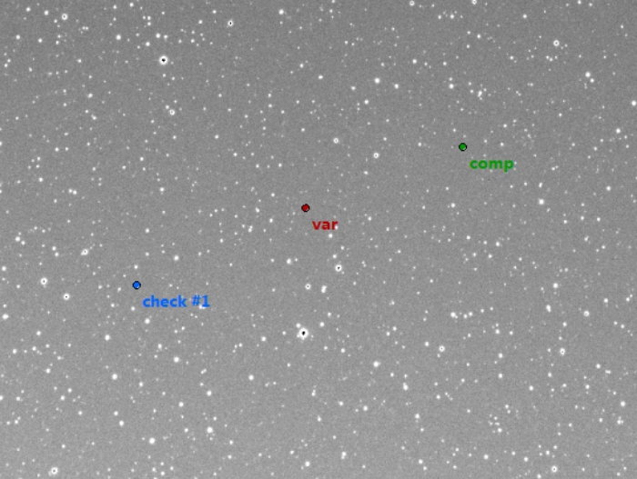 Graphique - RZ UMi, JD 2457511.34529