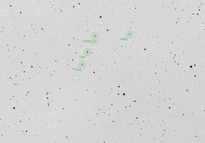 Graphique - V2282 Cyg, JD 2458352.45966