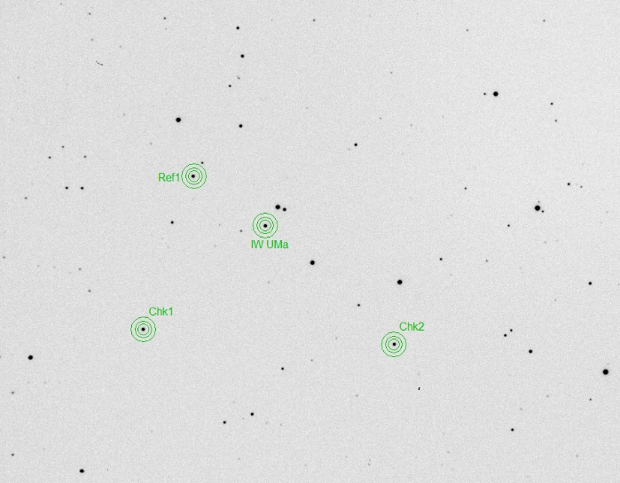 Graphique - IW UMa, JD 2458487.59506