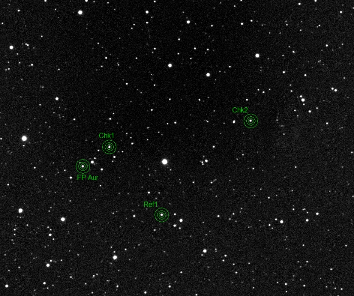 Graphique - FP Aur, JD 2458509.46061