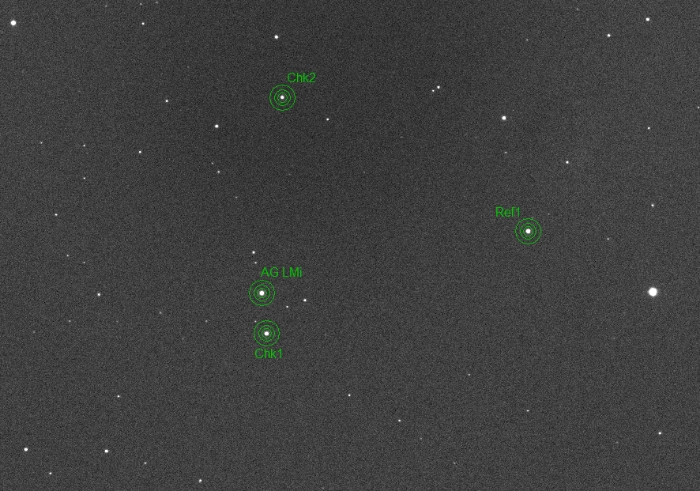 Graphique - AG LMi, JD 2458530.51663