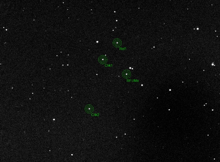 Graphique - IW UMa, JD 2458963.29546