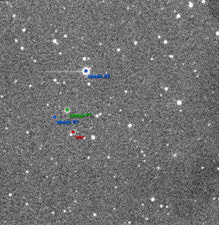 Graphique - V1848 Ori, JD 2459514.46658