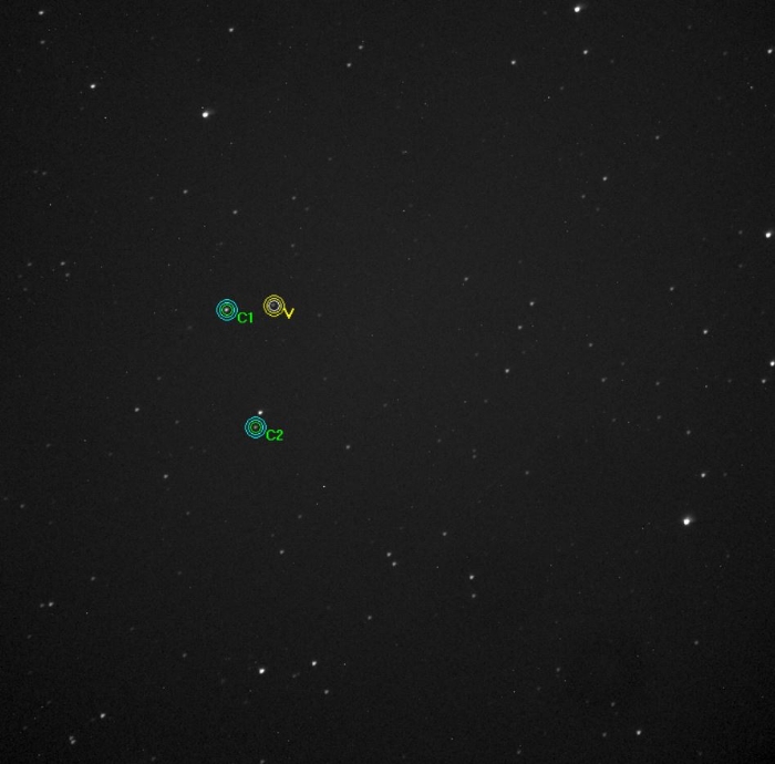 Graphique - PQ Dra, JD 2457836.29368