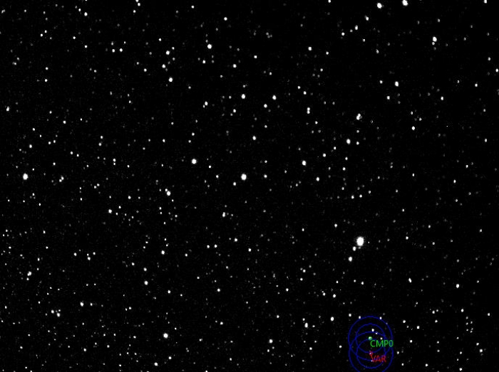 Graphique - NSVS 1230018, JD 2460120.35189