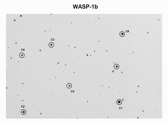 Graphique - WASP-1, JD 2455406.72656
