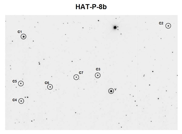 Graphique - HAT-P-8, JD 2456175.68928