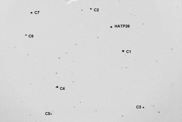 Graphique - HAT-P-26, JD 2456392.73744