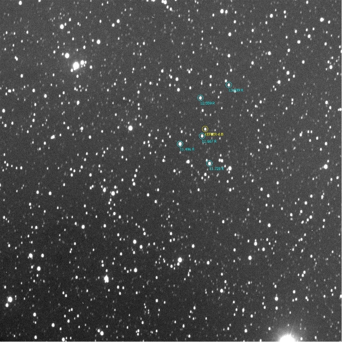 Graphique - Kepler-6, JD 2456801.34906