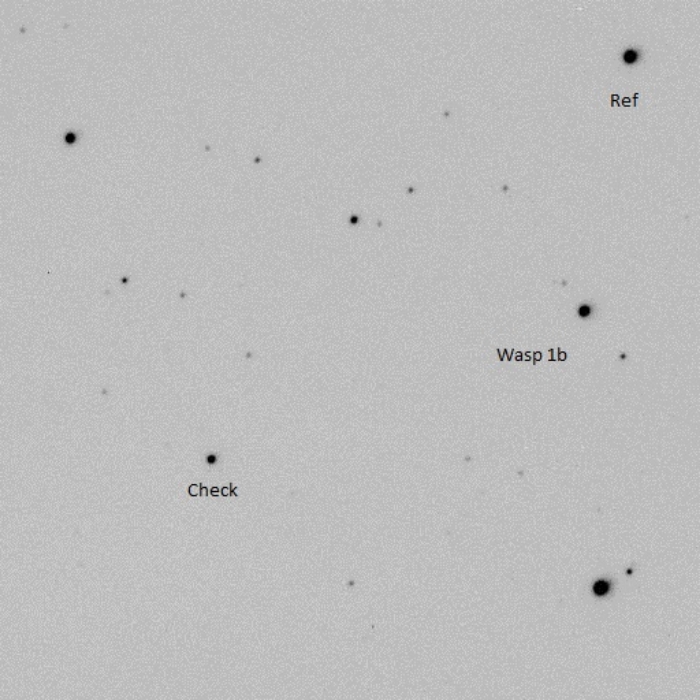 Graphique - WASP-1, JD 2456961.52500