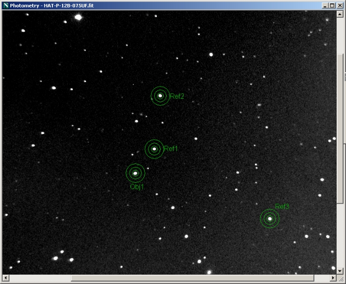 Graphique - HAT-P-12, JD 2457590.42067