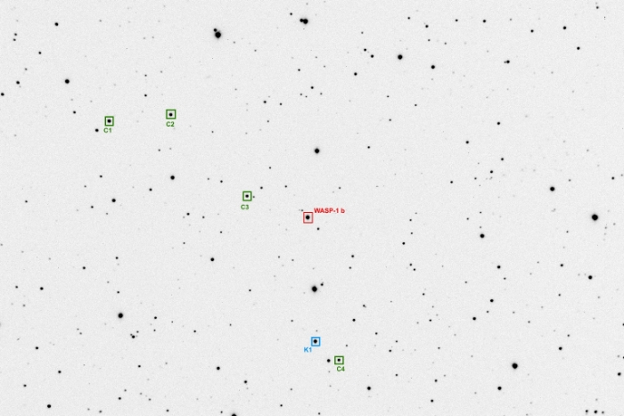 Graphique - WASP-1, JD 2457639.37970