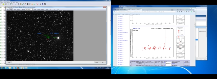 Graphique - Kepler-17, JD 2457641.48685