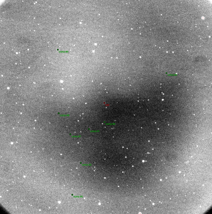 Graphique - HAT-P-9, JD 2458203.33729