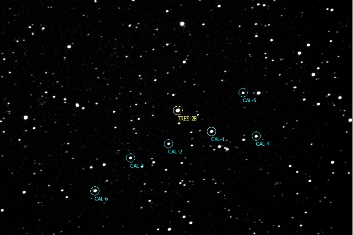 Graphique - TrES-2, JD 2458293.44826