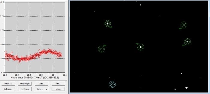 Graphique - KELT-17, JD 2458470.43375