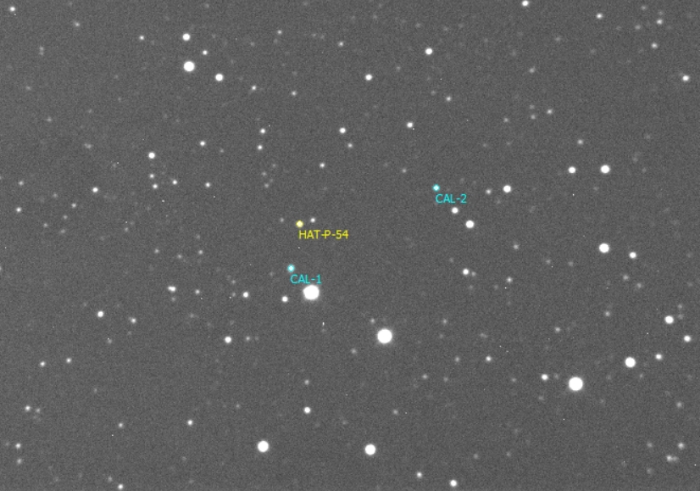 Graphique - HAT-P-54, JD 2458461.35355