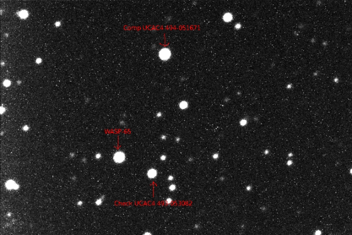 Graphique - WASP-65, JD 2458551.45843