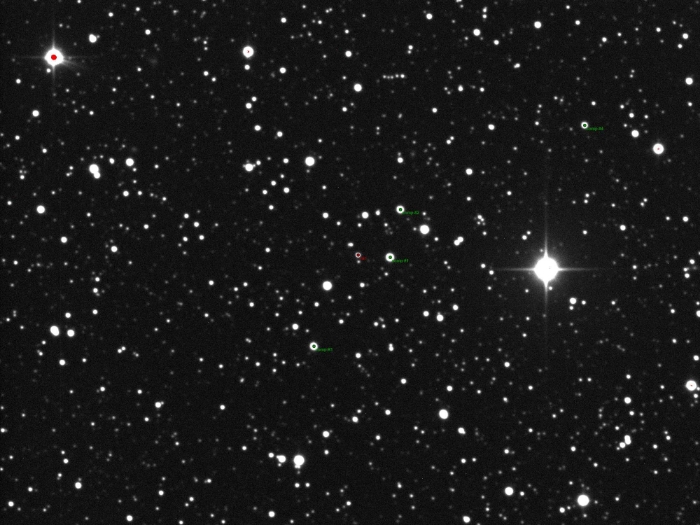Graphique - Kepler-17, JD 2458693.37141