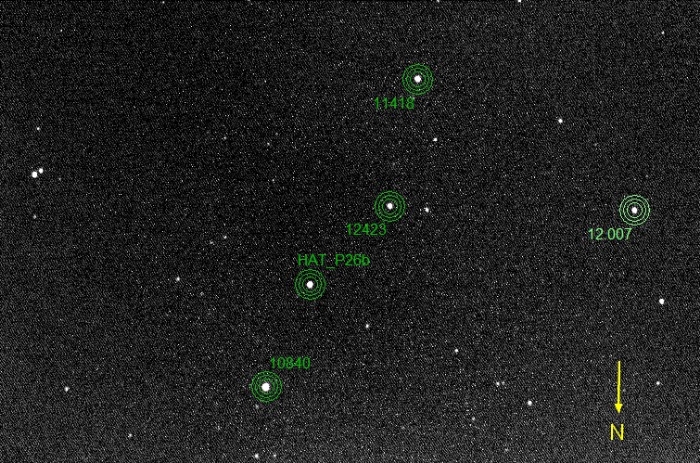 Graphique - HAT-P-26, JD 2459327.35315