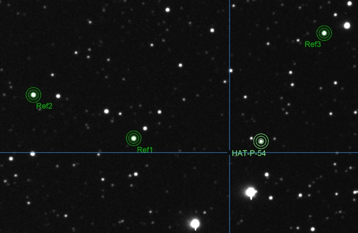 Graphique - HAT-P-54, JD 2460038.28260