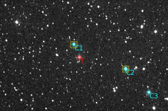 Graphique - TOI-1498, JD 2460256.26439